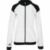 Adidas Girls Anorak Junior Jacket - Black / White -Putters Shop adidas girls anorak outerwear