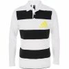 Adidas Youth L/S Rugby Junior Long Sleeve Polo Shirt - White 1 Adidas Youth L/S Rugby Junior Long Sleeve Polo Shirt - White -Putters Shop adidas youth l s rugby shirt