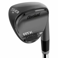 Cleveland RTX Full-Face Black Satin Wedge -Putters Shop cleveland rtx full face black satin wedge 3quarter itempicture