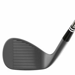 Cleveland RTX ZipCore Black Satin Wedge - Pre-Owned -Putters Shop cleveland rtx zipcore black satin wedge face view 1