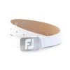 FOOTJOY WHITE UNISEX BELT -Putters Shop footjoy white unisex belt