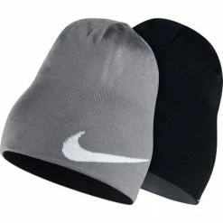 GORRO NIKE REVERSIBLE GRIS/NEGRO