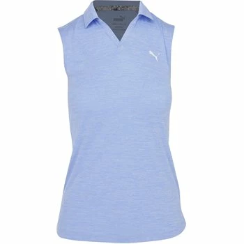 Puma Girl's Heather Junior Polo Shirt - Serenity Heather Size: XL 3 Puma Girl's Heather Junior Polo Shirt - Serenity Heather Size: XL