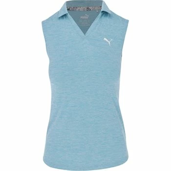 Puma Youth Girls Sleeveless Heather Junior Polo Shirt 3 Puma Youth Girls Sleeveless Heather Junior Polo Shirt