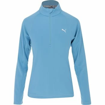Puma Youth Girls ¼ Zip Junior Pullover - Dusty Aqua Size: S 3 Puma Youth Girls ¼ Zip Junior Pullover - Dusty Aqua Size: S