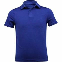 Under Armour UA Youth Playoff 2.0 Heather Junior Polo Shirt - Royal